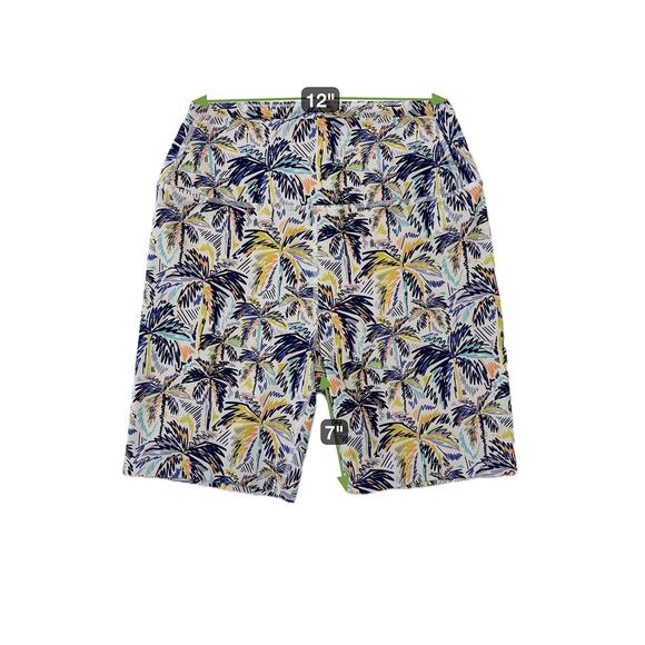 Peloton Cadent High Rise Bike Short Scribble Palm Print 7in | Retail $69 | Sz M - Picture 8 of 8